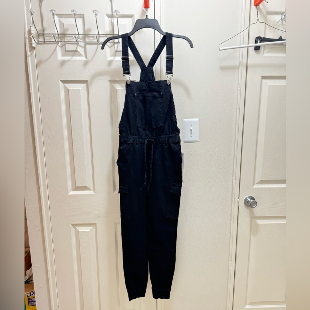 Cute Black Overalls